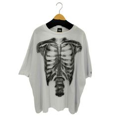 Gamchu【ガムチュ】『hone no 出番です』レントゲンBIGtシャツ 黒 