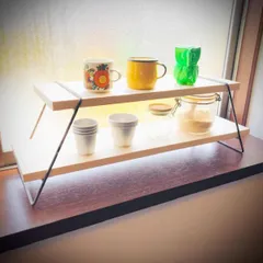 アイアンラックフレーム単品２PCセット　キャンプ　アウトドア　シェルフ　棚　インテリア　キッチン　店舗什器　店舗用品　ディスプレイ　カフェ　アンティーク