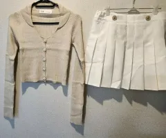 (20万購入) miel ニット+スカート セット 엉nel ROSSUM J 韓国通販 the pin ドメリー shop top