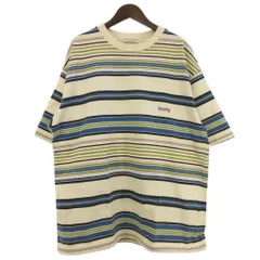 ベイフロー BAYFLOW Tシャツ 半袖 クルーネック サーフ マルチボーダー ドローコード コットン オフホワイト 3