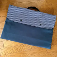 ヒッコリーデニム＊防災頭巾カバー＊背もたれ補強