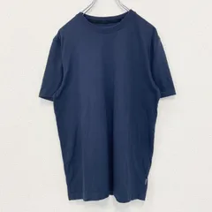 古着 used　Eddie Bauer エディバウアー　半袖無地Tシャツ　クルーネック　シンプル　ノームコア　ネイビー　Mサイズ