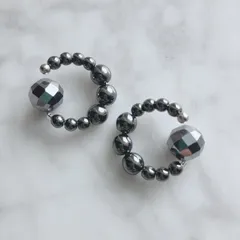 【さとう式公式カフ】テラヘルツとヘマタイトのビューティーカフ・さとう式リンパケアの理論に基づいたイヤーアクセサリー