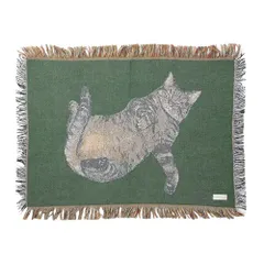 新品 Jubilee ジャガード織 猫柄 ラグマット スローケット 50x70cm コットン・ポリエステル デザイン.Cat004
