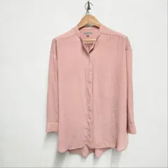 COS レディース長袖ブラウス シャツ インディーピンク スタンドカラー S