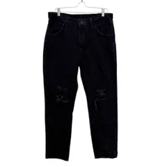 【RUSTLER】 MADE IN MEXICO Black Damage Denim Pants ブラックダメージデニムパンツ S-4587