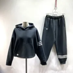 アディダス 2024 レディース トレーニング セットアップ ブラック M ヴィンテージ