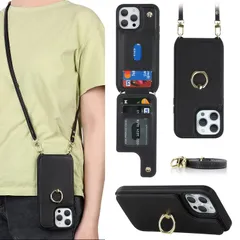 用 ケース ショルダー 携帯 クロスボディ肩掛け 首かけ スマホ 斜めがけショルダーケース背面ポケット付きiPhone mini 13 mini mini 財布型カードケース【上下開】アイホン12 mini iPhone13 スマホケース iPhone13 携