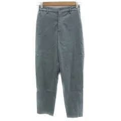 グローバルワーク GLOBAL WORK テーパードパンツ アンクル丈 無地 S くすみグリーン /YS16