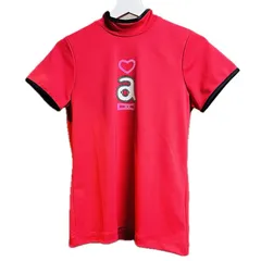 【大幅値下げ】ARCHIVIO archivio アルチビオ ゴルフ レディース A119808 ハイネックプル UVケア加工 Mサイズ 38 レッド グリーン ゴルフウェア 定価24,200円