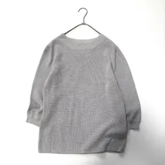 SLOBE IÉNA コットン100% ニット 七分袖 グレー フリーサイズ