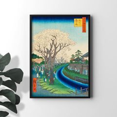美品 海野光弘「渡辺家」木版画 直筆サイン・落款入り 額縁入り 限定20