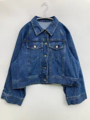 VIS ビス デニムジャケット F ブルー 無地 フードなし ボタン留め