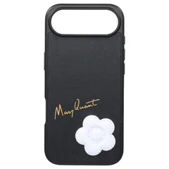 【新品】 MARY QUANT マリークワント iPhone Air 用 スマホケース ENAMELED DAISY HYBRID レディース ブラック 黒 0