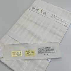 D791 蛍ぼかし 源氏香 小紋 正絹 着物 袷 パールトーン加工 極美品