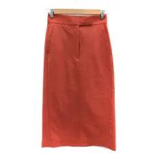 ビームスライツ BEAMS Lights タイトスカート ロング丈 36 S オレンジ /SM37