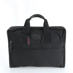 TUMI トゥミ トレーサータグ付 2603D3 レザー ナイロン ビジネス バッグ 書類鞄 トート 通勤 ブラック 黒 A4 メンズ RWM DO6-5【中古】