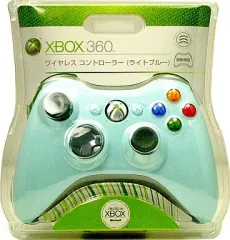 【中古】XBOX360ハード ワイヤレスコントローラ [ライトブルー]