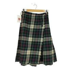 ユーズドフルギ USED古着 PURE VIRGIN WOOL タータンチェック ラップスカート レディース 表記無 