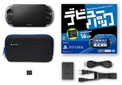 【中古】PSVITAハード PlayStation Vita本体 ブルー・ブラック デビューパック