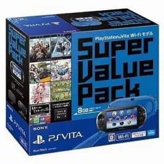 【中古】PSVITAハード PSVita本体 スーパーバリューパック ブルー・ブラック Wi-Fiモデル[PCH-2000]