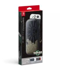 [중고] 닌텐도 스위치 하드 Nintendo Switch 운반 케이스 젤다의 전설 티아즈 오브 더 킹덤 에디션 (화면 보호 시트 포함)