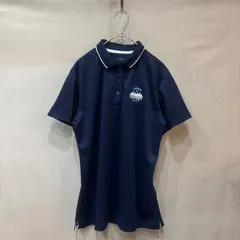 callaway キャロウェイ ゴルフ 半袖 ポロシャツ 左胸 ワンポイント刺繍 ネイビー LL レディース USED