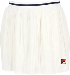 フィラ FILA テニス スコート レディース ウィメンズ 女性 大人 スカート ボトムス ウェア ロゴ ワンポイント 台形 変形プリーツ 部活動 クラブ サークル スクール 練習 試合  EL0207 03Z ベージュ