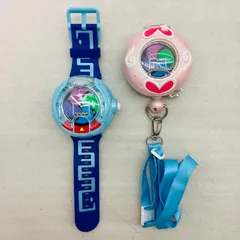 【通電確認済み】【２種セット】妖怪ウォッチ フミちゃんver. プロトタイプ 腕時計 おもちゃ BANDAI 2014年 平成レトロ 当時物 キャラクター玩具 バンダイ
