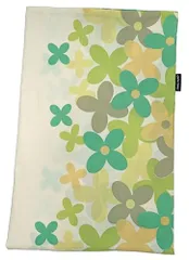 新品 CAMEL PALMS 日本製 綿100％ 敷布団カバー シングル 100×210cm の敷布団用 （105×215cm） ポップフラワー柄 グリーン