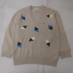 Munsingwear Grand-Slam　マンシングウェア・グランドスラム　ニット　長袖　ウール100%　ヴィンテージ　ベージュ系のサムネイル