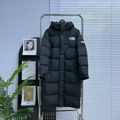 THE NORTH FACE ザノースフェイス ブラック ダウンジャケット ロング丈 フード 取り外し 可能