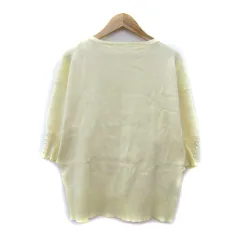 ロペピクニック ROPE Picnic ニット カットソー 七分袖 ボートネック 無地 38 M 黄 イエロー /SY5