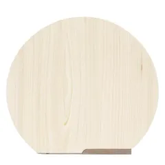 新品 藤栄(FUJIEI) HIDANOKI 立つまるいまな板 S 25×23×2cm | スタンド付き 立つ 自立式 ひのき 檜 D型 丸型 まな板 カッティングボード 木製 省スペース 飛騨 日本製 HN-001のサムネイル