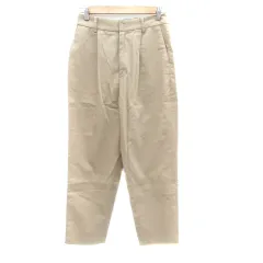 ニコアンド Niko and.. ワイドテーパードパンツ アンクル丈 4 L ベージュ /HO34