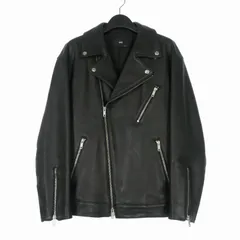ハレ HARE ラムレザー ダブルライダースジャケット ブルゾン 長袖 M ブラック 黒 HA030019AD