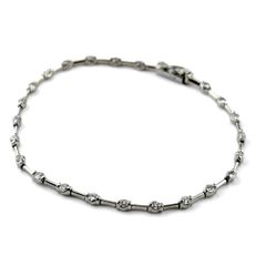 DTC デビアス LINE ダイヤモンドブレスレット K18WG 1.5ct - メルカリ