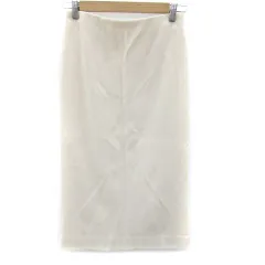 デミルクス ビームス Demi-Luxe BEAMS タイトスカート ミモレ丈 38 M アイボリー /YM39