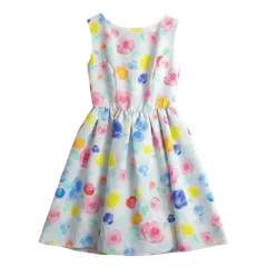 チェスティ Chesty ワンピース ノースリーブ フラワープリント水色 裏地付き 水色系 サックス 0サイズ 983435