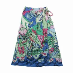 YUKI TORII ユキトリイ ロング スカート マキシ丈 花柄 フラワー 総柄 コットンリネン 38/M マルチカラー レディース  【中古】