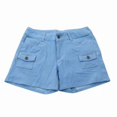 Columbia コロンビア ウェイクフィールドショーツ ショートパンツ ストレッチ PL4244 M ブルー レディース 【中古】