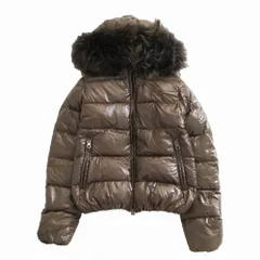 DUVETICA デュベティカ デュベチカ ADHARA アダラ ダウンジャケット アウター リアルファー ブラウン サイズ40 M レディース 【中古】