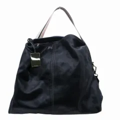 FURLA フルラ レザー 2WAY トートバッグ ショルダーバッグ ブラック レディース 【中古】