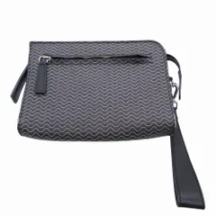 ZANELATO ザネラート 総柄 セカンドバッグ クラッチバッグ ブラック メンズ 【中古】のサムネイル