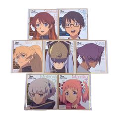 Re:CREATORS 리크리에이터즈 애니메이트·게이머즈 합동 페어 대상 상품 구입 특전 미니 색종이 7종 세트