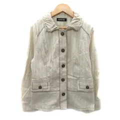 カンサイ KANSAI ビス BIS ステンカラージャケット ミドル丈 シングルボタン 9 ベージュ /YK49