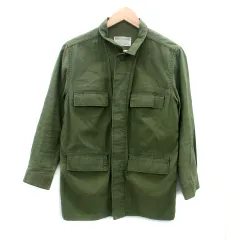 アーバンリサーチ URBAN RESEARCH ミリタリージャケット ステンカラー ミドル丈 F カーキ /HO31
