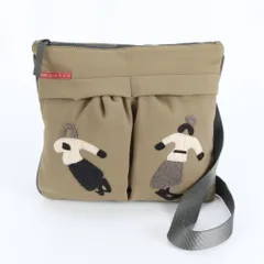 美品 プラダ スポーツ 刺繍 4VA311 ショルダーバッグ 斜め掛け メッセンジャー 通勤 メンズ レディース REM DP20-7【中古】