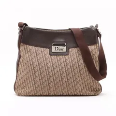 クリスチャンディオール トロッター 2WAY ショルダーバッグ 斜め掛け メッセンジャー レザー ブラウン メンズ MMM DP50-5【中古】