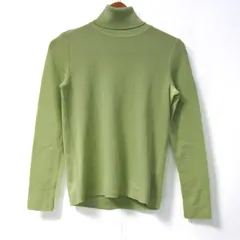 マダム ジョコンダ ニット セーター 長袖 未使用 ウール100% ブランド トップス レディース 38サイズ 黄緑 MADAM JOCONDE